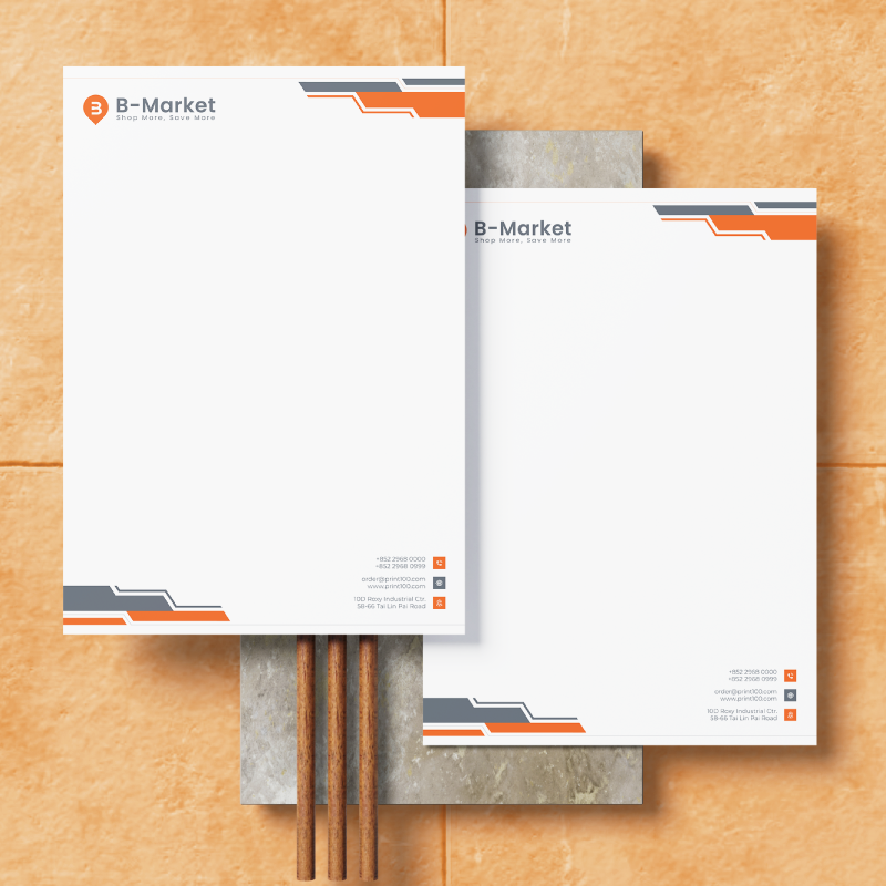 專色信紙縮圖Spot Letterhead Thumbnail
